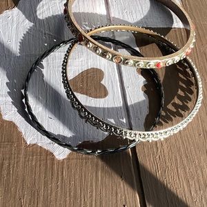 3 pulseras de fantasía